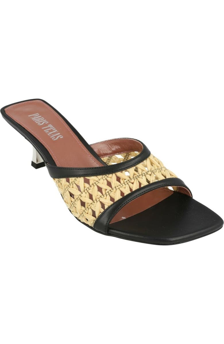 Paris Texas Lorena Slide Sandal, Main, color, Naturale-Black