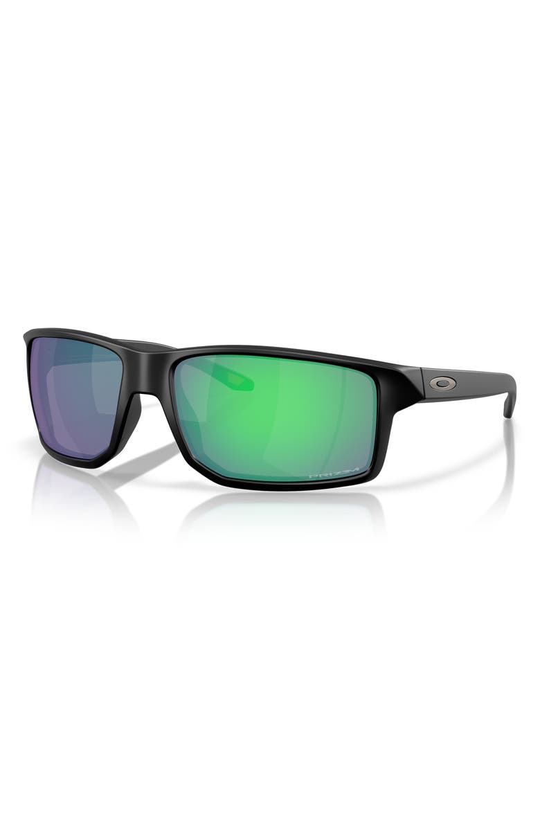 Oakley Gibston XL 62mm Rectangular Sunglasses, Alternate, color, Black Green
