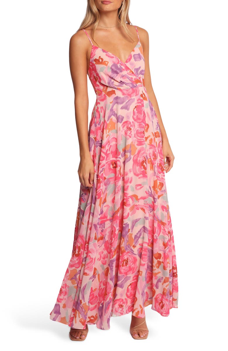 Petal & Pup Madilyn Floral Sleeveless Maxi Dress, Main, color, Multi Floral