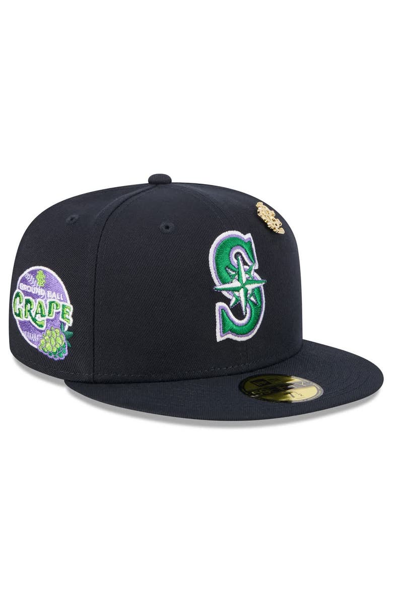 New Era Men's New Era  Navy Seattle Mariners 2025 Big League Chew 59FIFTY Fitted Hat, Alternate, color, 