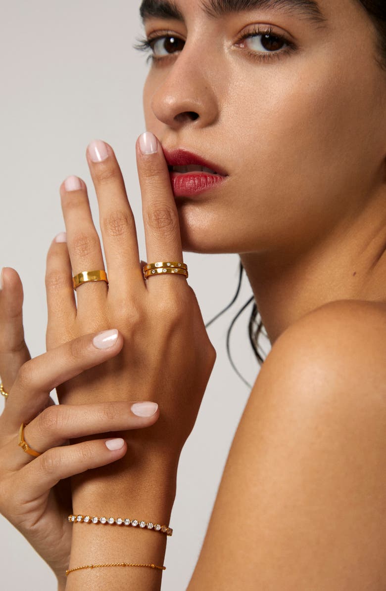 Monica Vinader Diamond Essential Tennis Bracelet, Alternate, color, Yellow Gold