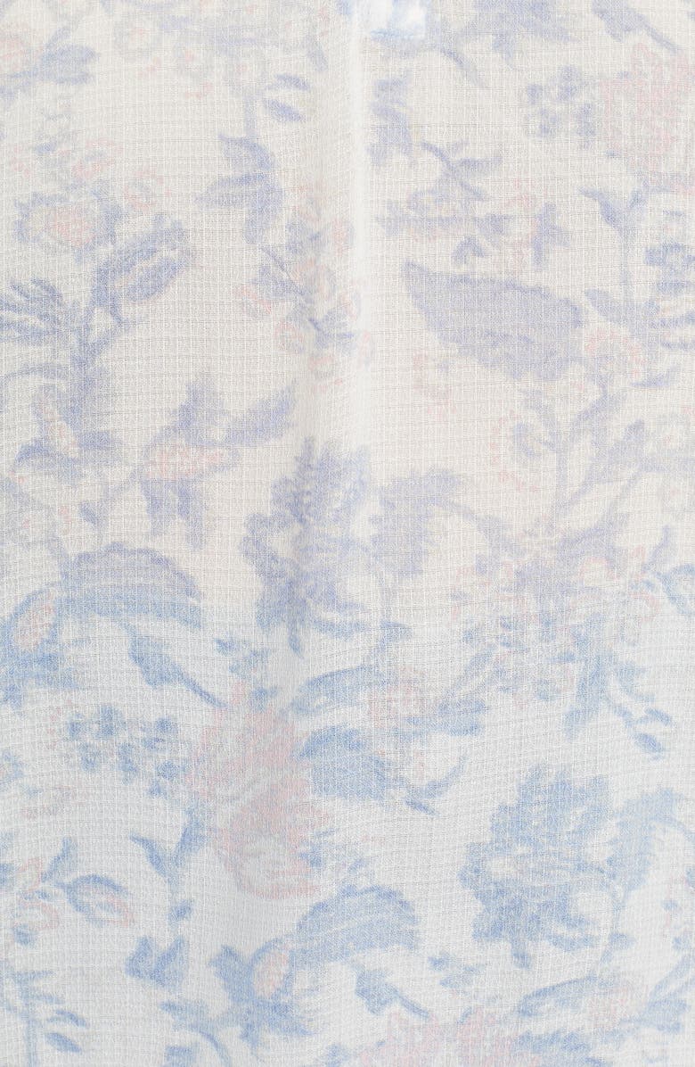 Lucky Brand Flutter Sleeve Print Top, Alternate, color, 