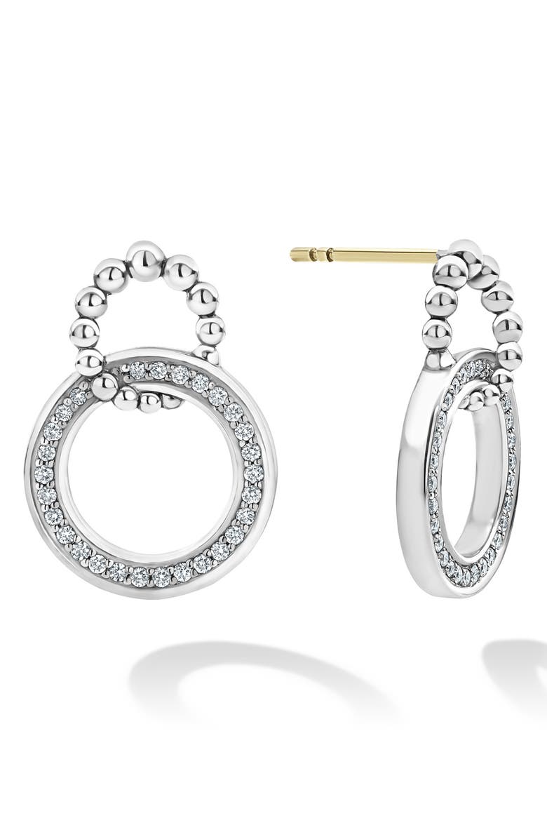 LAGOS Caviar Spark Diamond Pendant Necklace & Earrings Gift Set, Alternate, color,