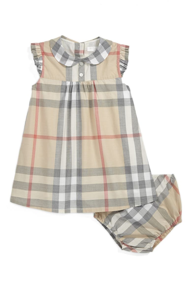 'Davina' Dress, Main, color, PALE CLASSIC CHECK