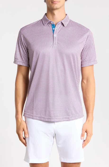 Tanner Geo Print Performance Golf Polo