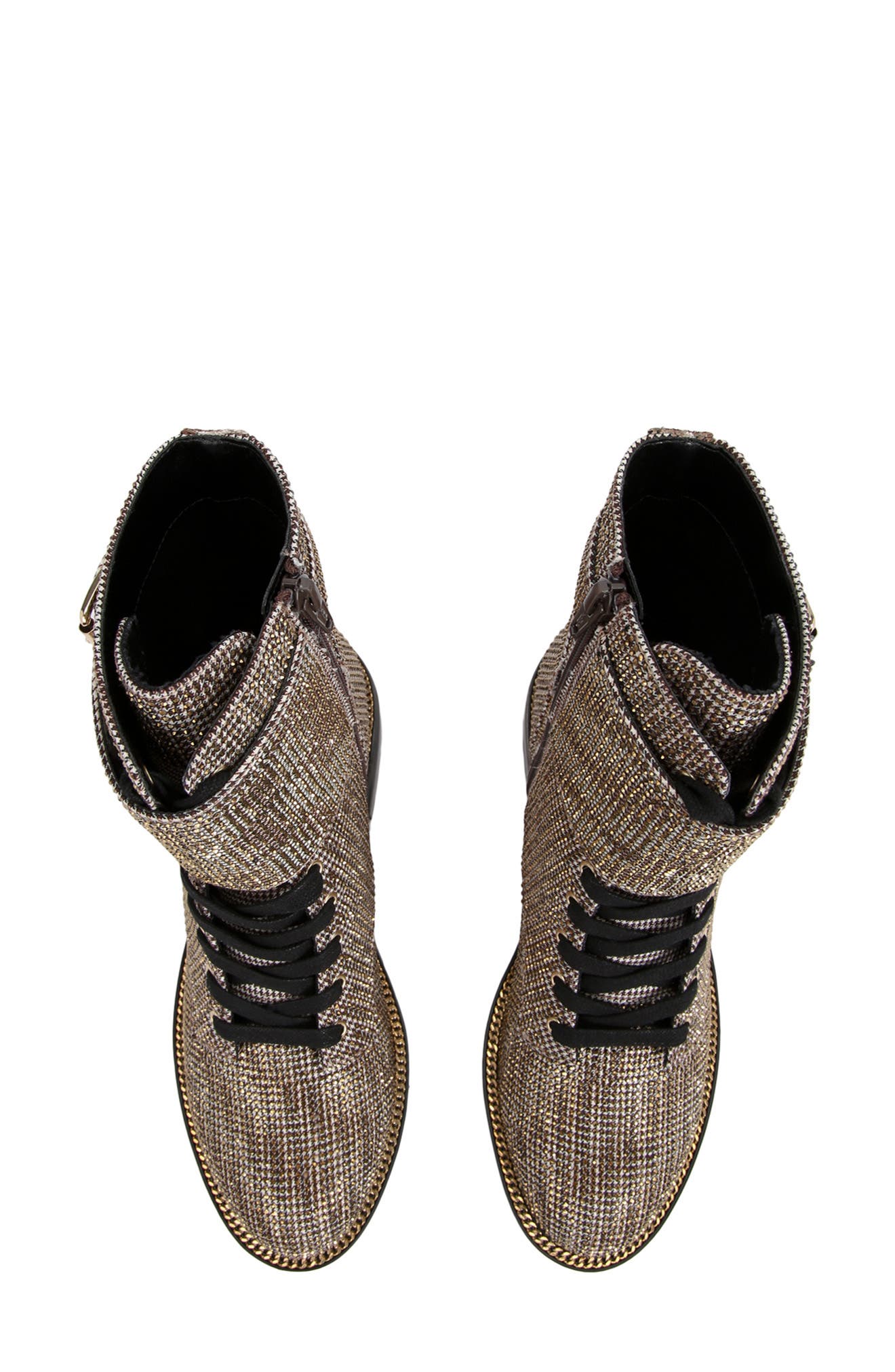 Kurt Geiger London Sutton Crystal Houndstooth Boot, Alternate, color, 