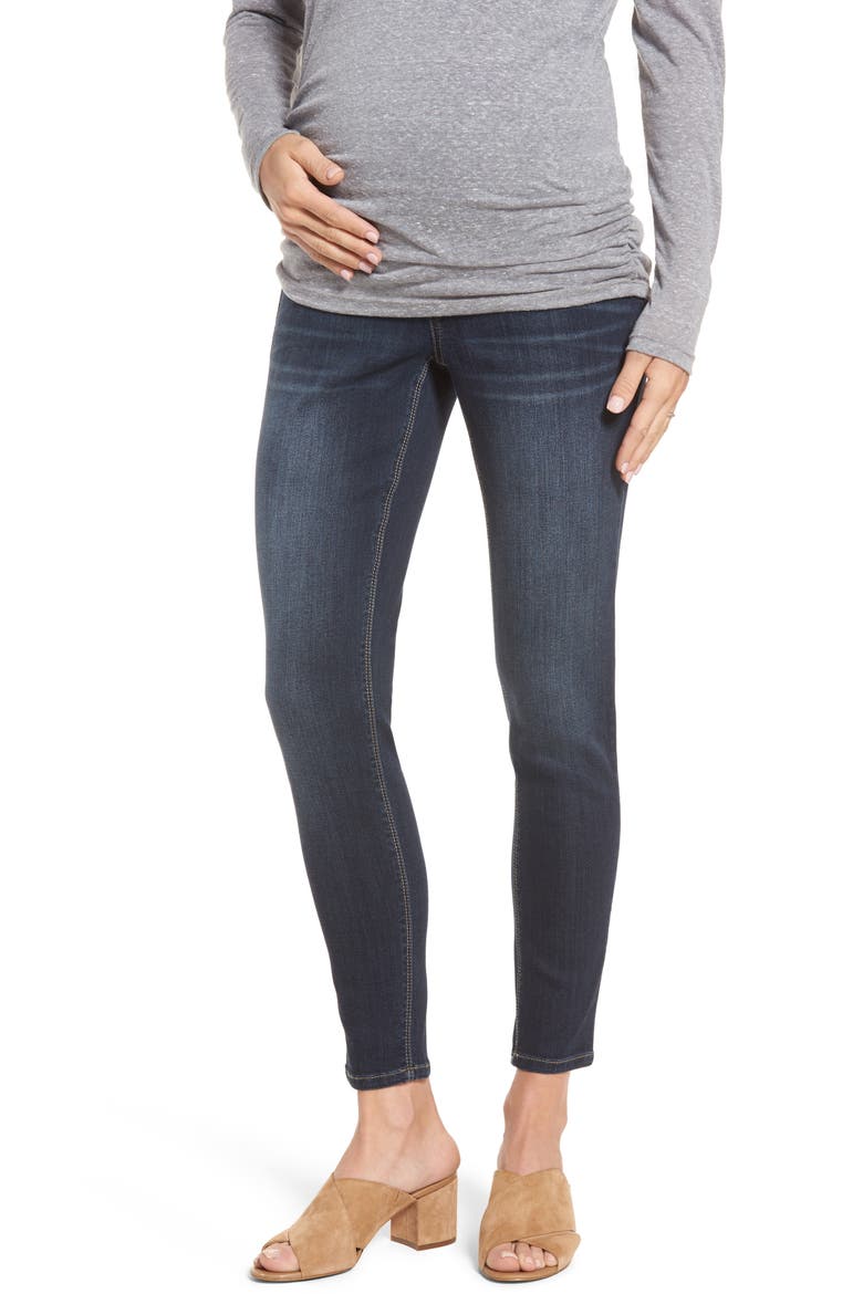 Maternity Ankle Skinny Jeans, Main, color, LENNOX