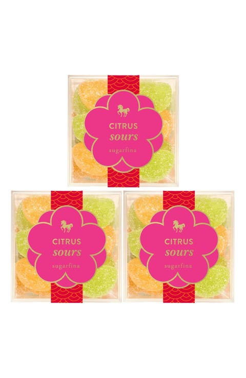Lunar New Year Set of 3 Citrus Sours Candy Cubes