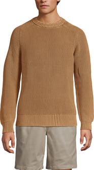 Lands' End Drifter Cotton Crewneck Sweater