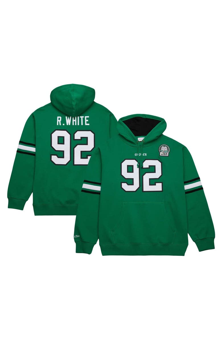 Mitchell & Ness Men's Mitchell & Ness Reggie White Kelly Green Philadelphia Eagles Retired Player Name & Number Pullover Hoodie, Main, color, Kelly Green