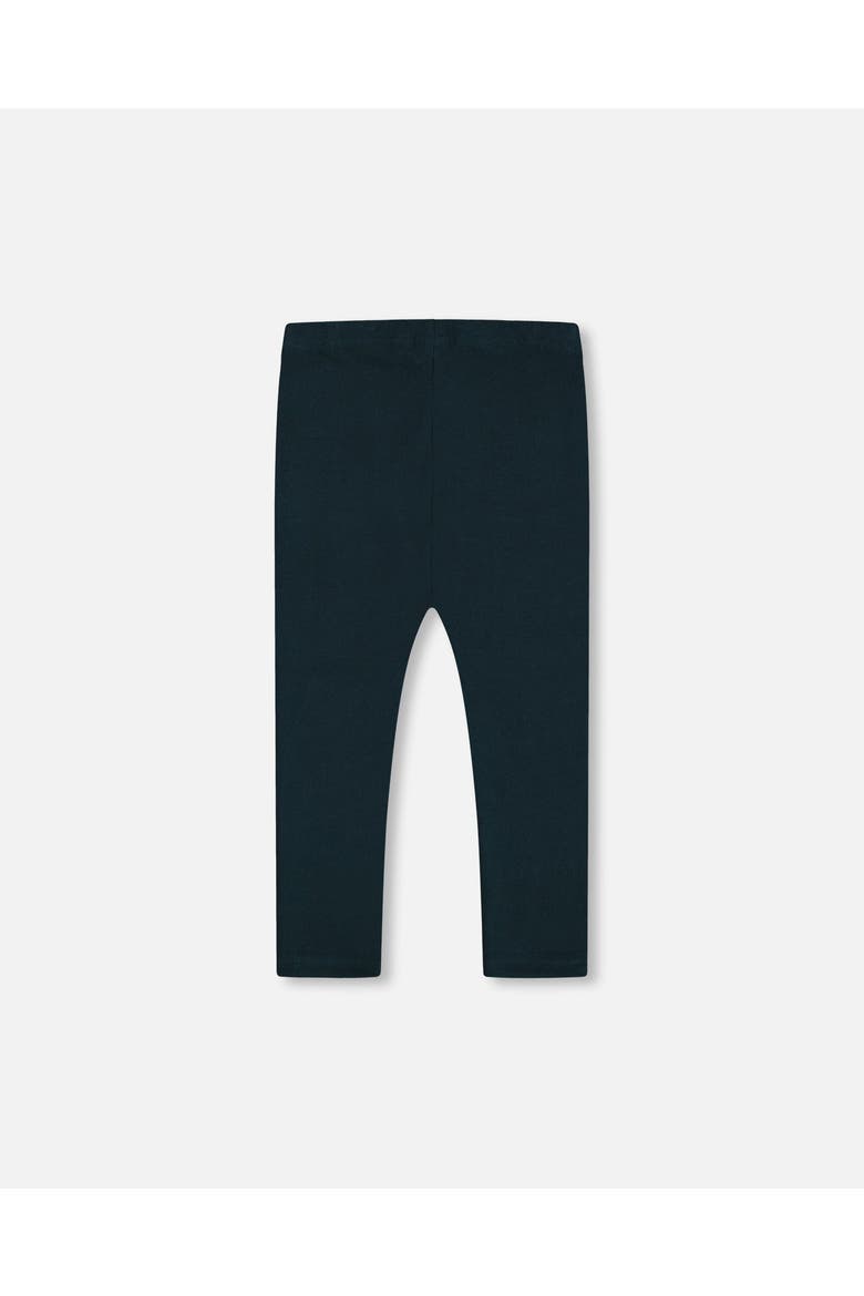 Baby Girl's Rib Leggings Dark Emerald, Alternate, color, Onion Blue