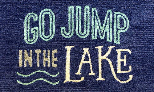 R16 Home Go Jump In The Lake Doormat