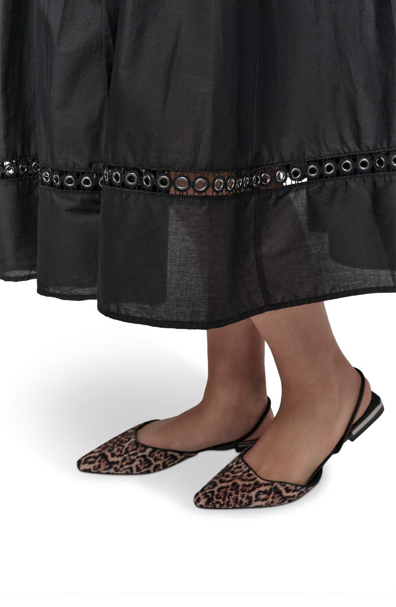 DKNY Drop Waist Cotton Voile Skirt, Alternate, color, 