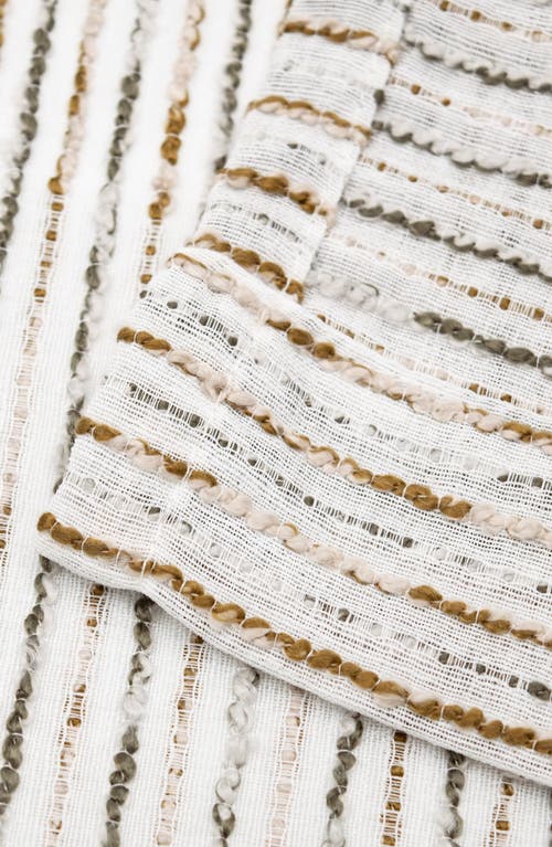 Dainty Home Set Of 2 Print Sheer Curtain Panels In White