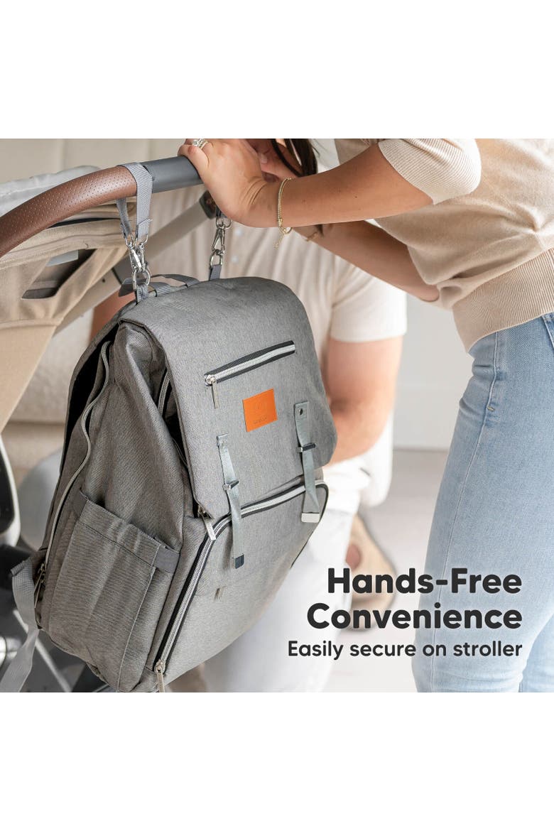 Explorer Diaper Bag, Alternate, color, Classic Gray