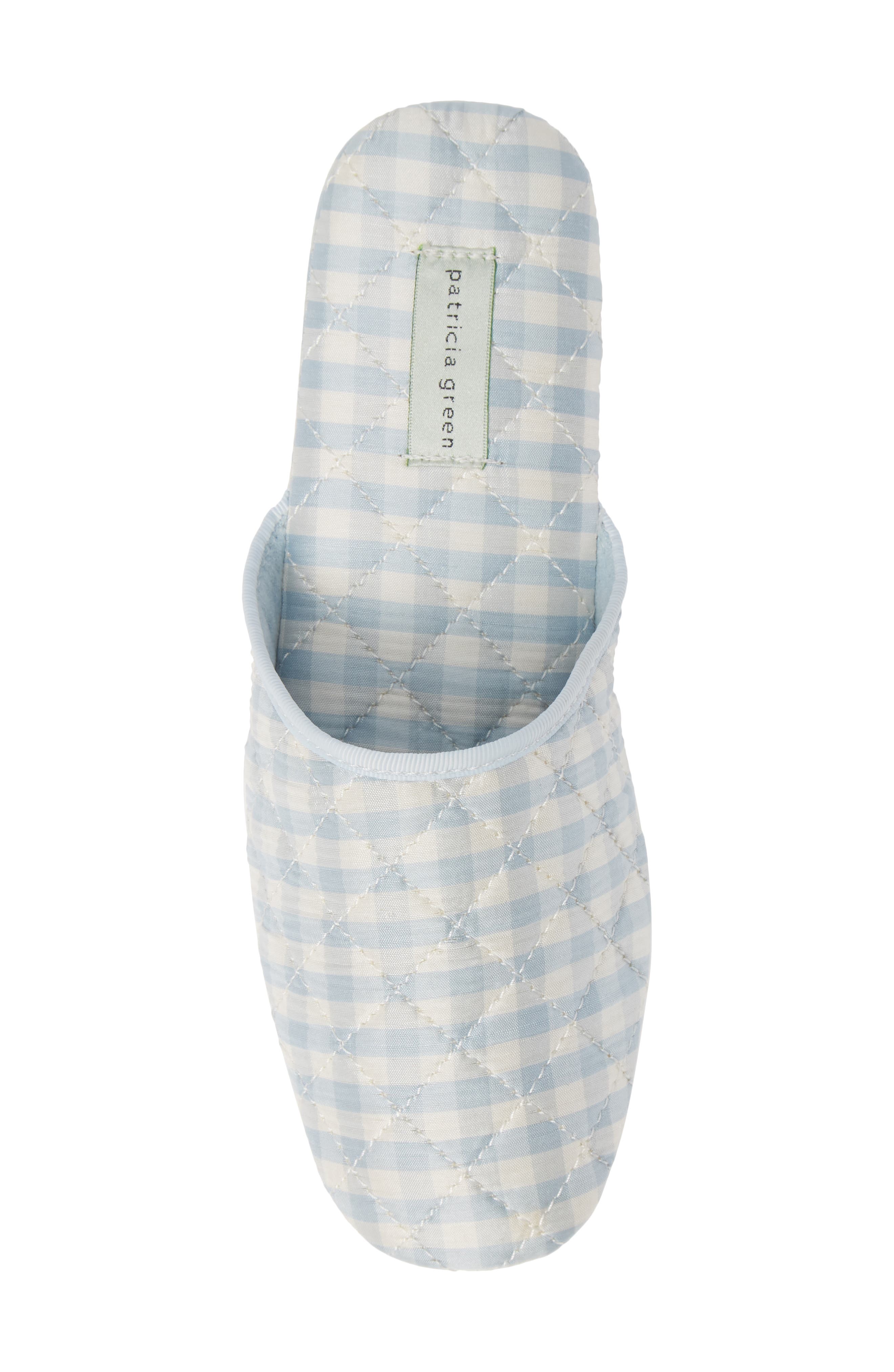 patricia green Sari Slipper, Alternate, color, Light Blue Silk Fabric