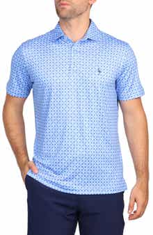 TailorByrd Medallion Print Performance Polo