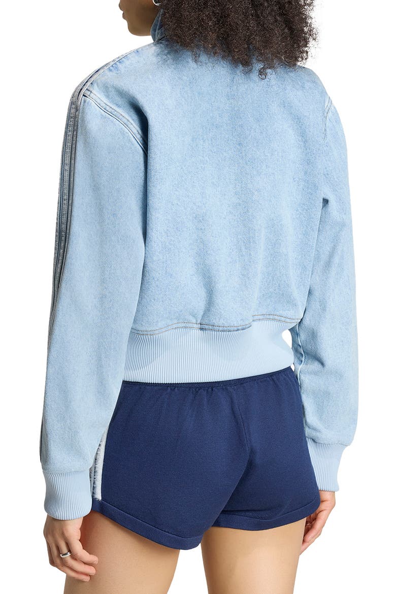 Denim Track Jacket, Alternate, color, LIGHT DENIM