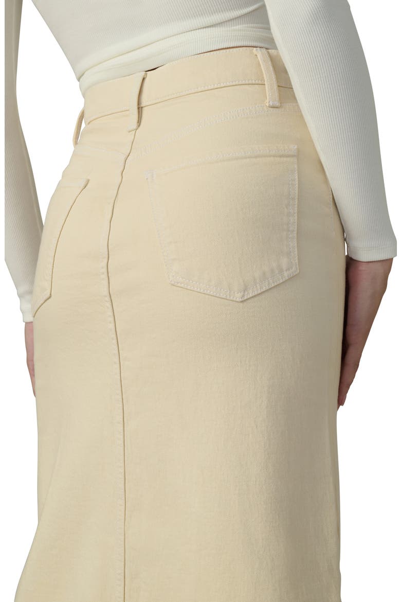 The Martine Denim Maxi Skirt, Alternate, color, CREME BRULEE