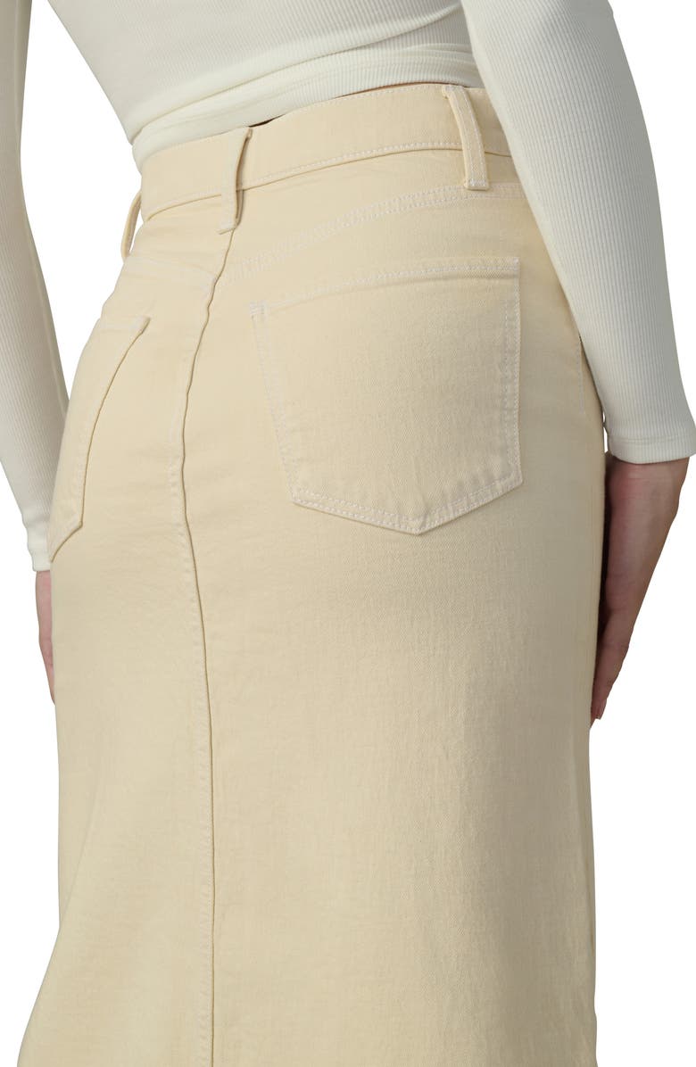 Joe's The Martine Denim Maxi Skirt, Alternate, color, Creme Brulee