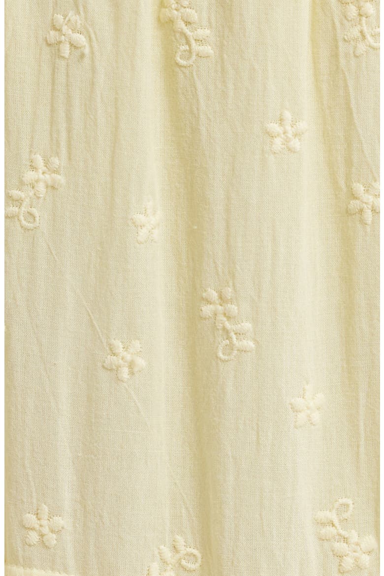 Miloti Smocked Waist Cotton Maxi Skirt, Alternate, color, CITRON