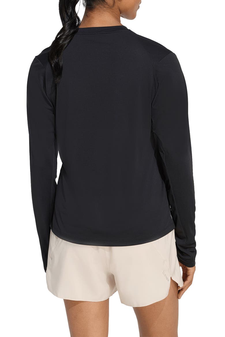 Adi365 Long Sleeve Performance Top, Alternate, color, BLACK