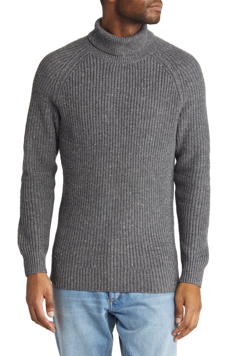 The Normal Brand SeaWool Nep Turtleneck Sweater, Main, color, 