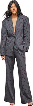Warehouse Velvet Spot Blazer
