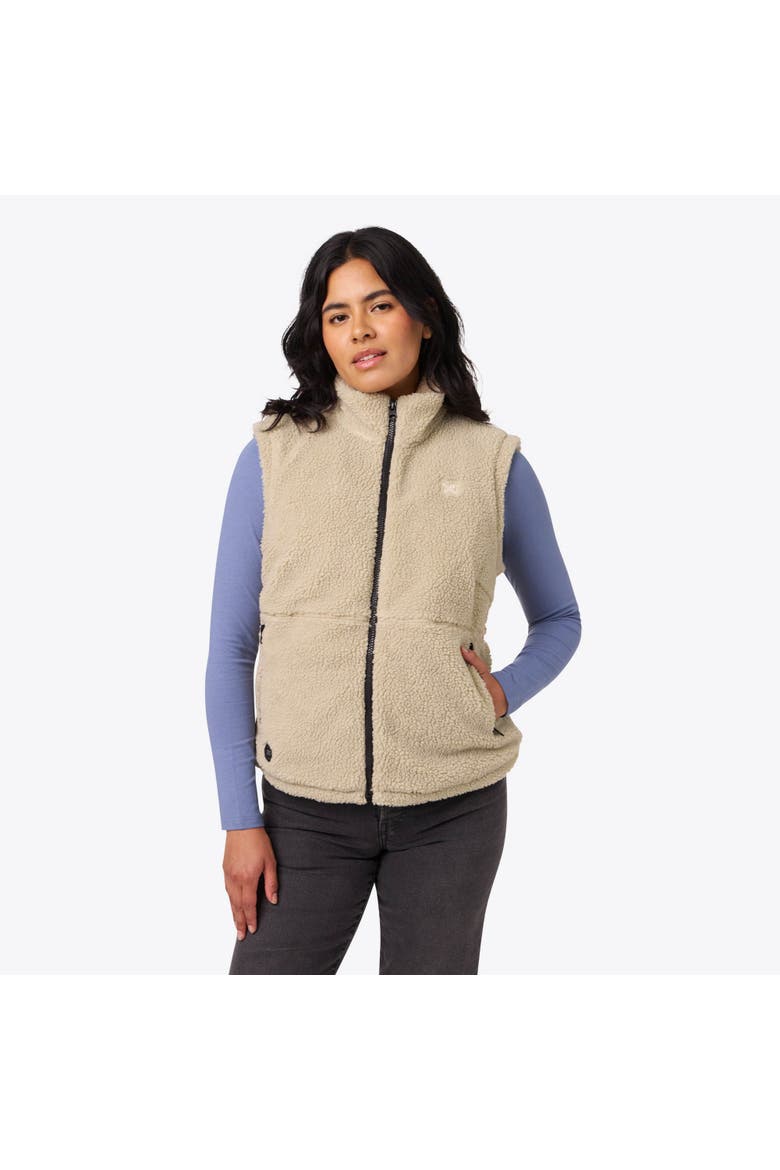 Upland Heated High-Pile Fleece Vest, Alternate, color, Coffee