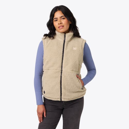 Mobile Warming Upland Heated High-pile Fleece Vest In Brown