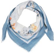 Polo Ralph Lauren Floral Clusters Large Linen & Cotton Square Scarf