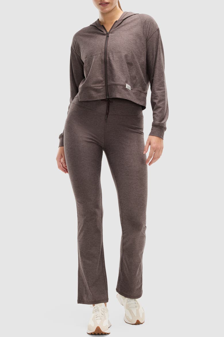 Dreamblend High Rise Flared Legging, Alternate, color, Cocoa