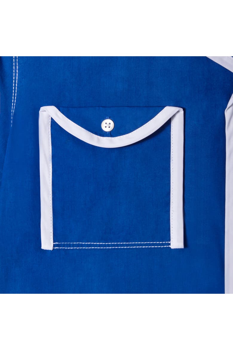 'Tom Wesselmann - Seascape #2' Camp Collar, Alternate, color, Blue