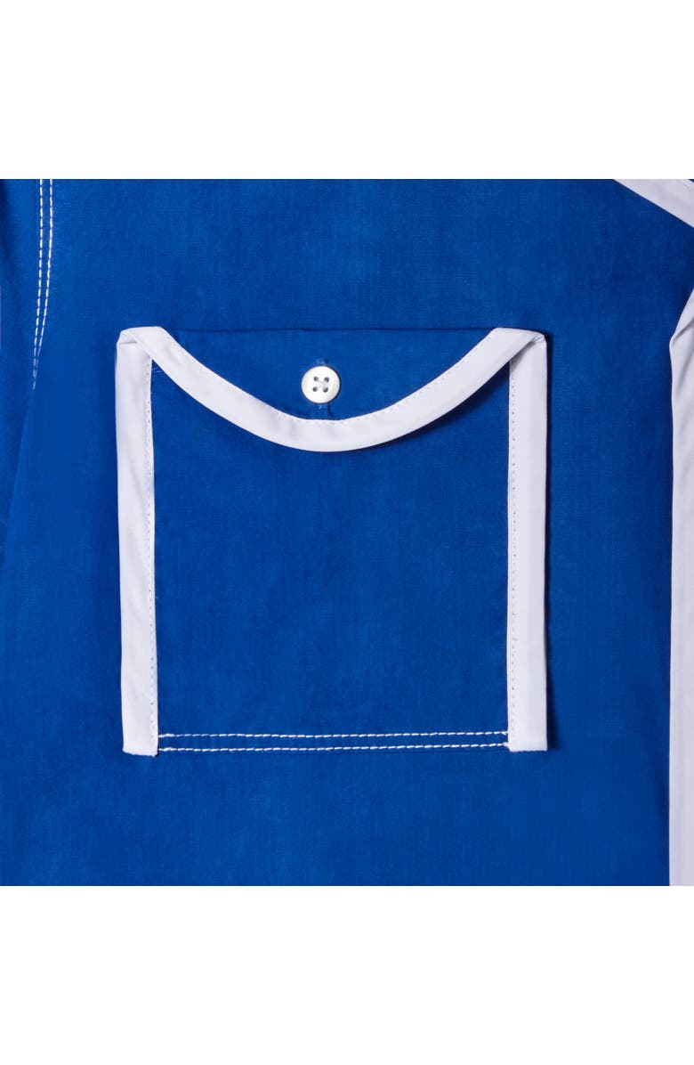 Tombolo 'Tom Wesselmann - Seascape #2' Camp Collar, Alternate, color, Blue