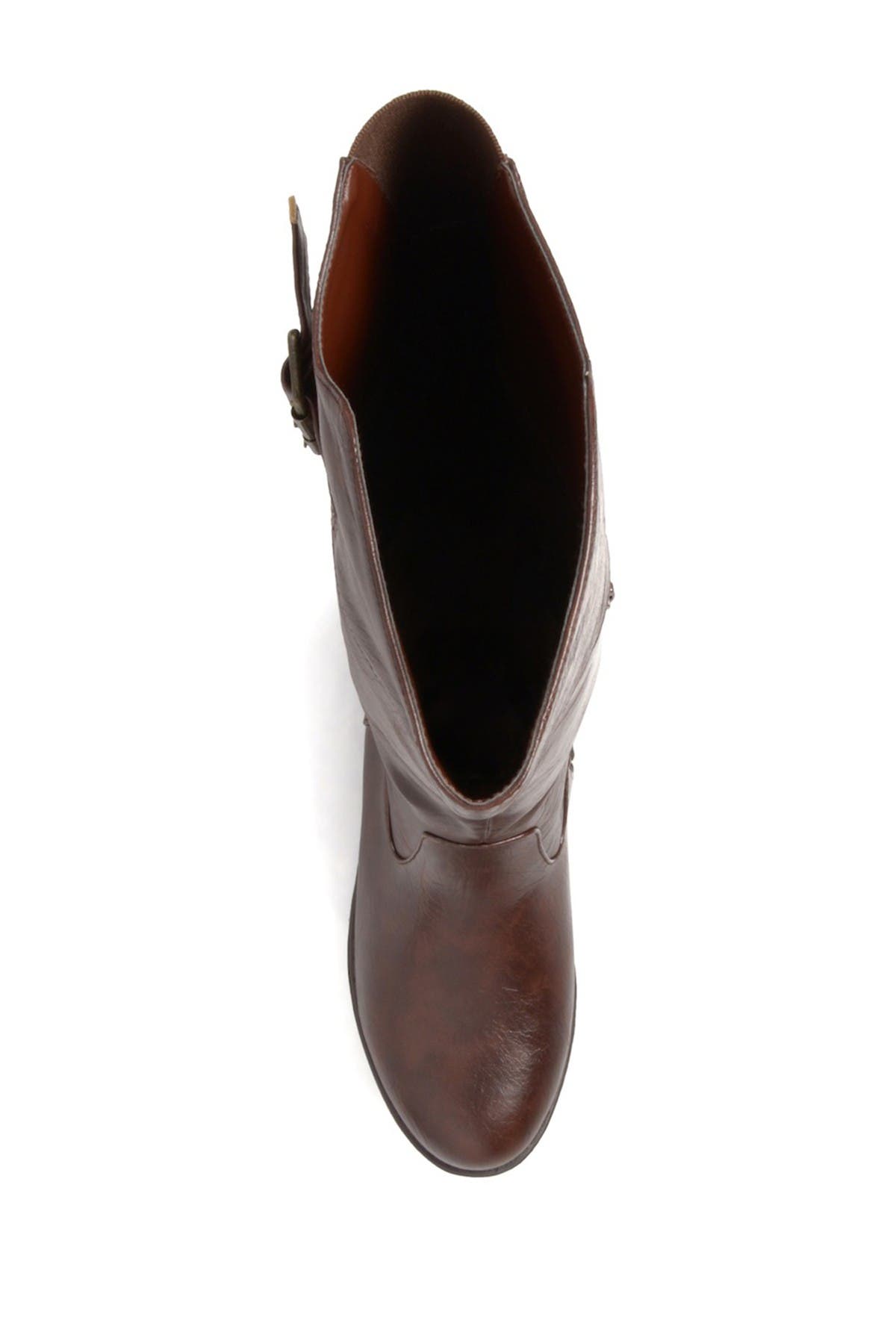 Journee Collection JOURNEE Tori Riding Boot - Extra Wide Calf, Alternate, color, Brown