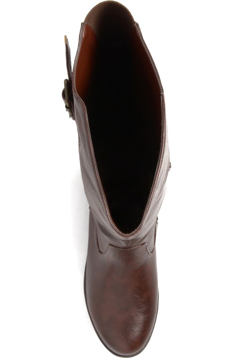 Journee Collection JOURNEE Tori Riding Boot - Extra Wide Calf, Alternate, color, Brown