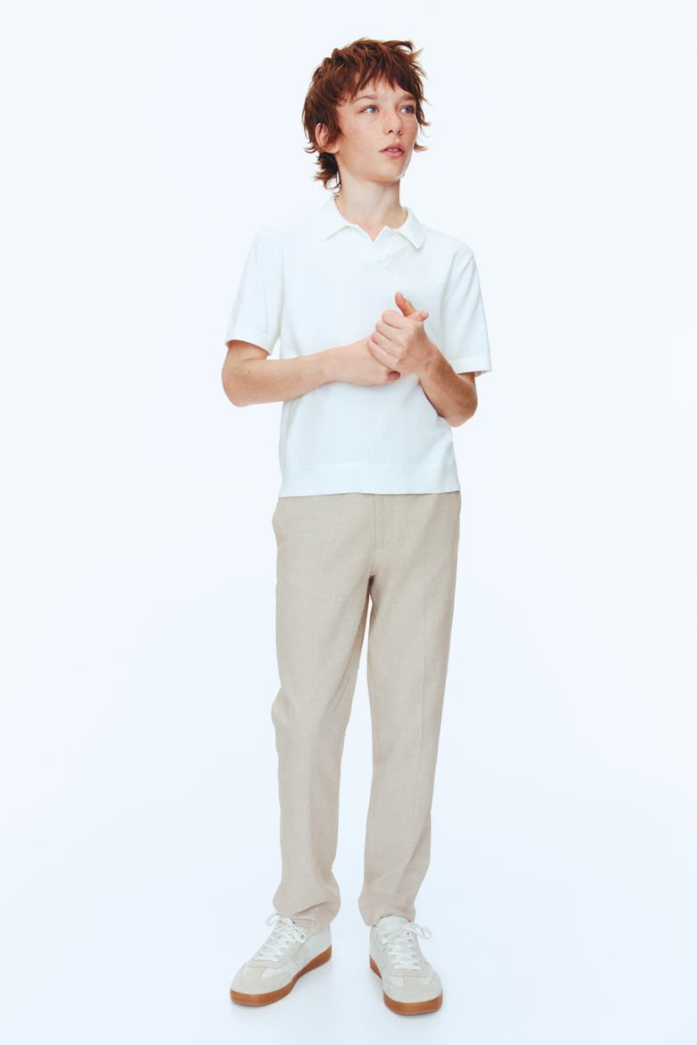 Tailored Pants, Main, color, Light beige