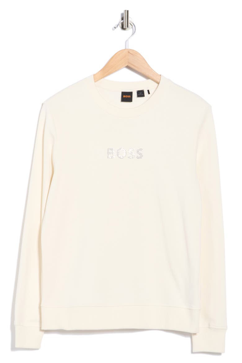 Bossa Embellished Long Sleeve T-Shirt, Alternate, color, OPEN WHITE