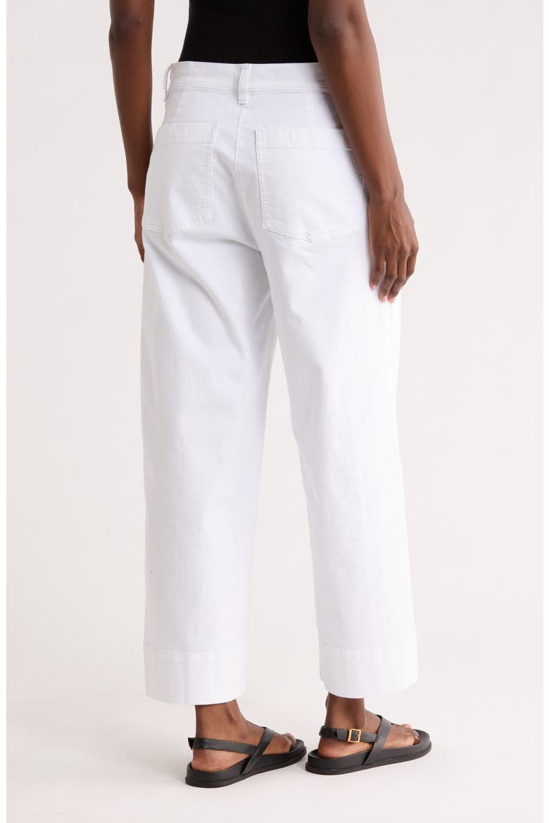 Ankle Wide Leg Pants, Alternate, color, WHITE