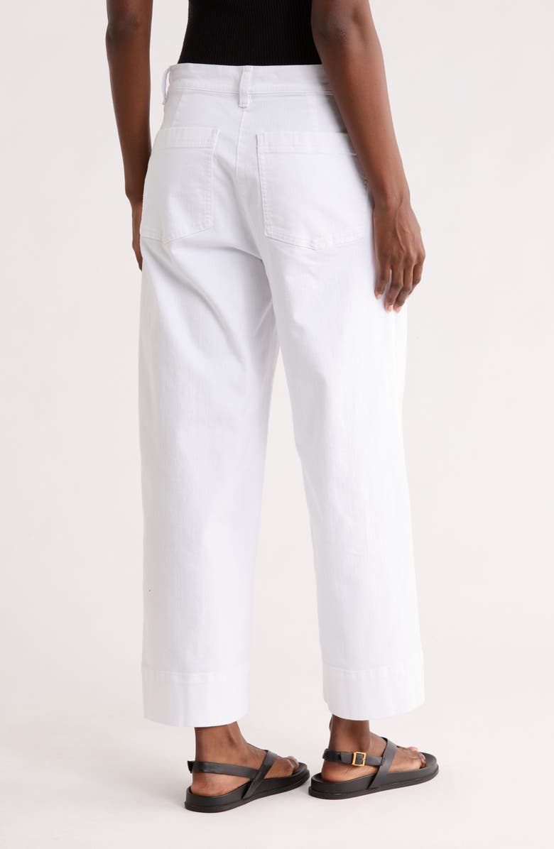 Eileen Fisher Ankle Wide Leg Pants, Alternate, color, White