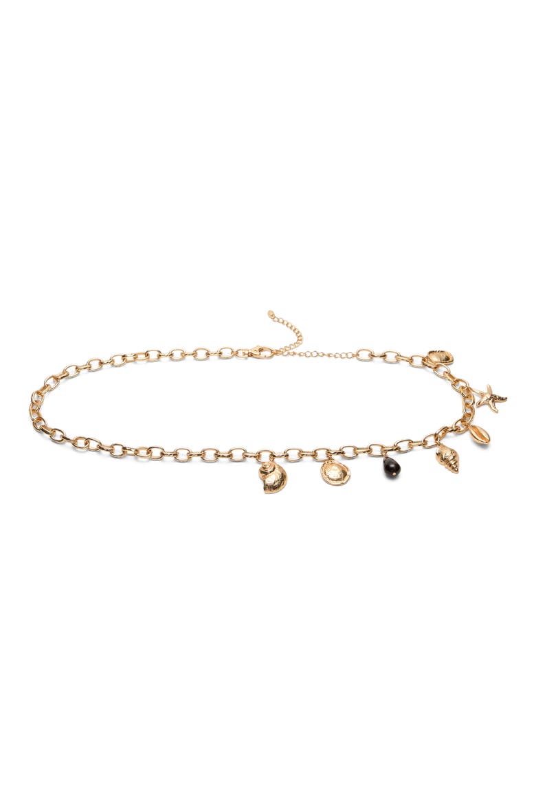 Beaded Chain Belt, Main, color, GOLD