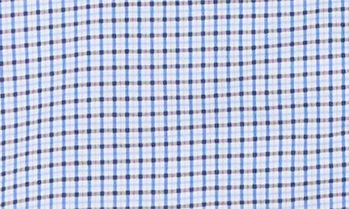 Denim And Flower Kids' Grid Print Short Sleeve Shirt In Blue