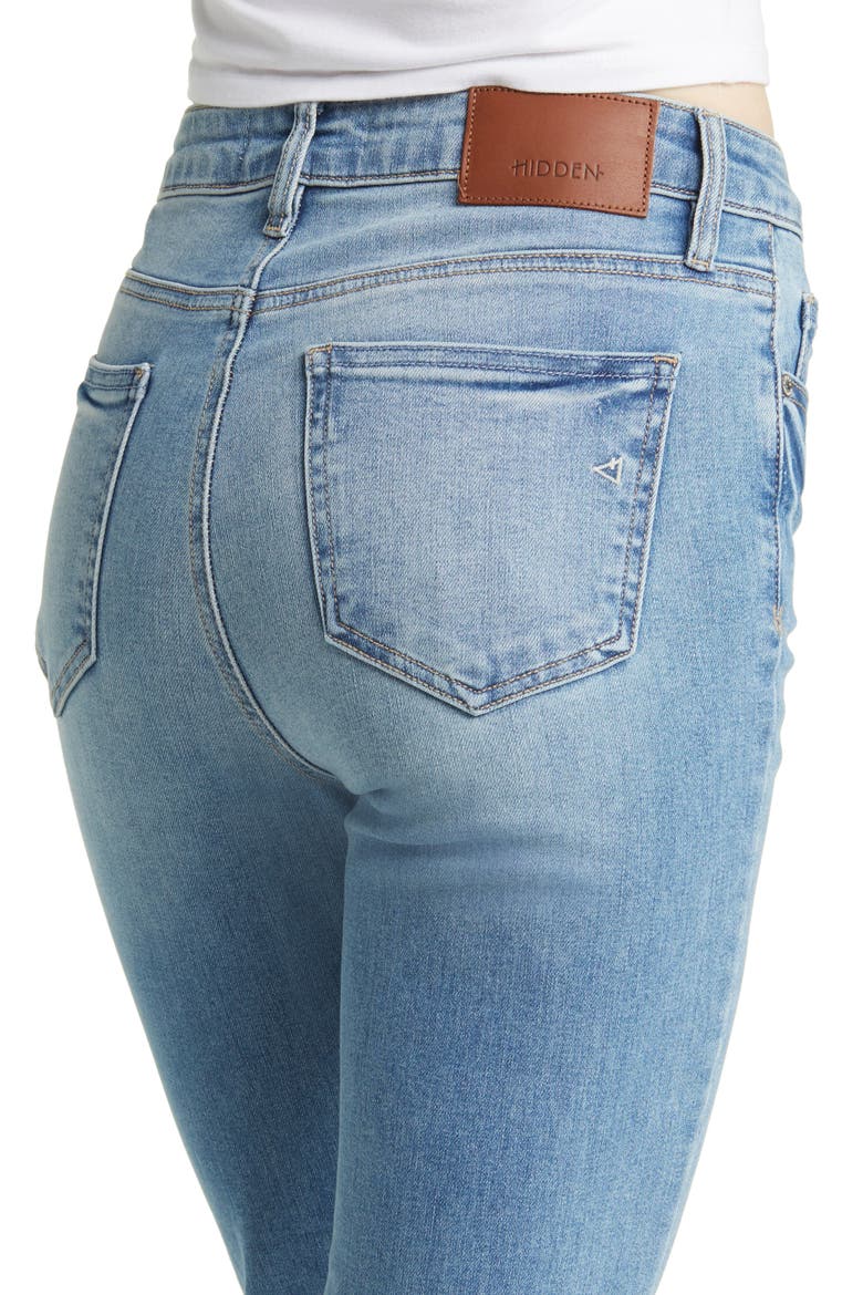 Raw Hem Bootcut Jeans, Alternate, color, LIGHT WASH