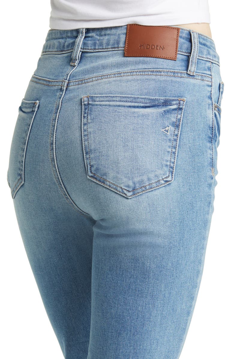 HIDDEN JEANS Raw Hem Bootcut Jeans, Alternate, color,