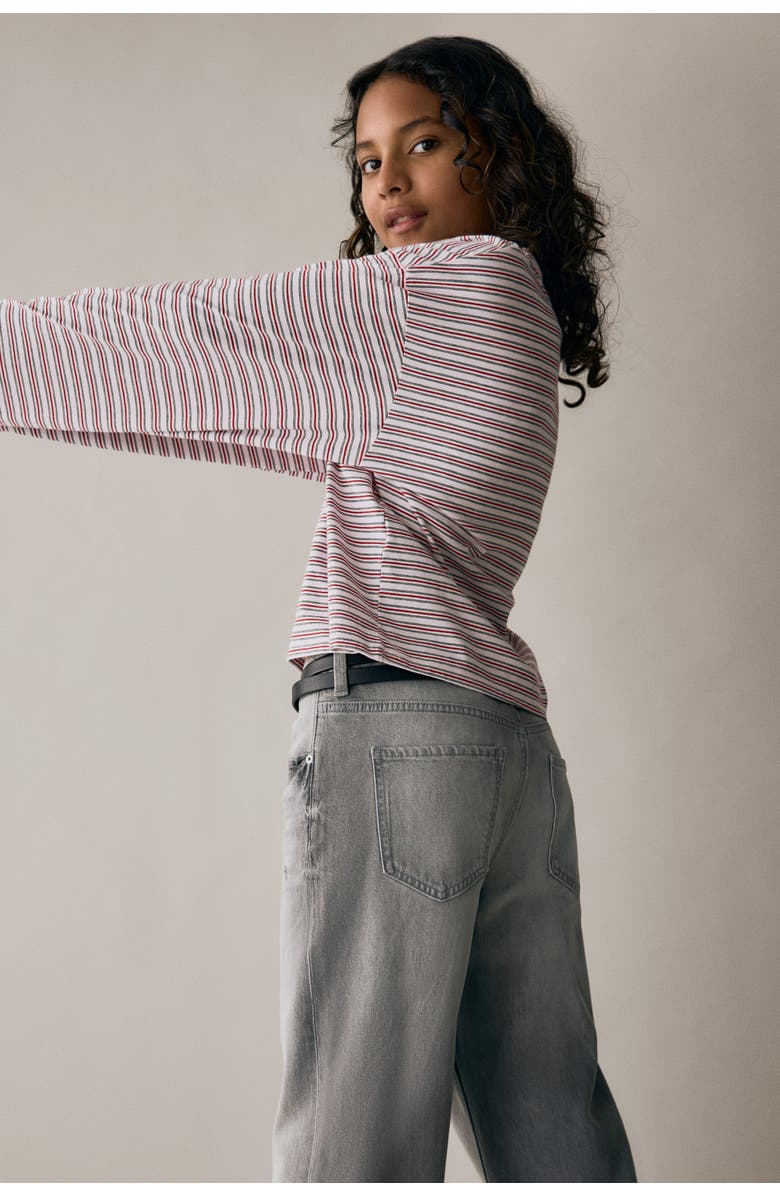 H&M Baggy Fit Bootcut Leg Jeans, Alternate, color, Washed Light Gray