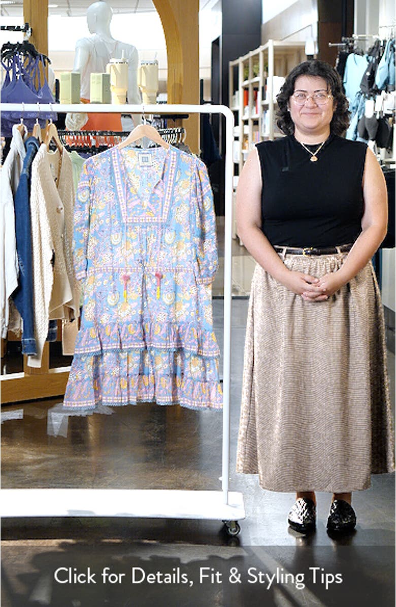 Kate Tiered Cotton & Silk Cover-Up Minidress, sales video thumbnail