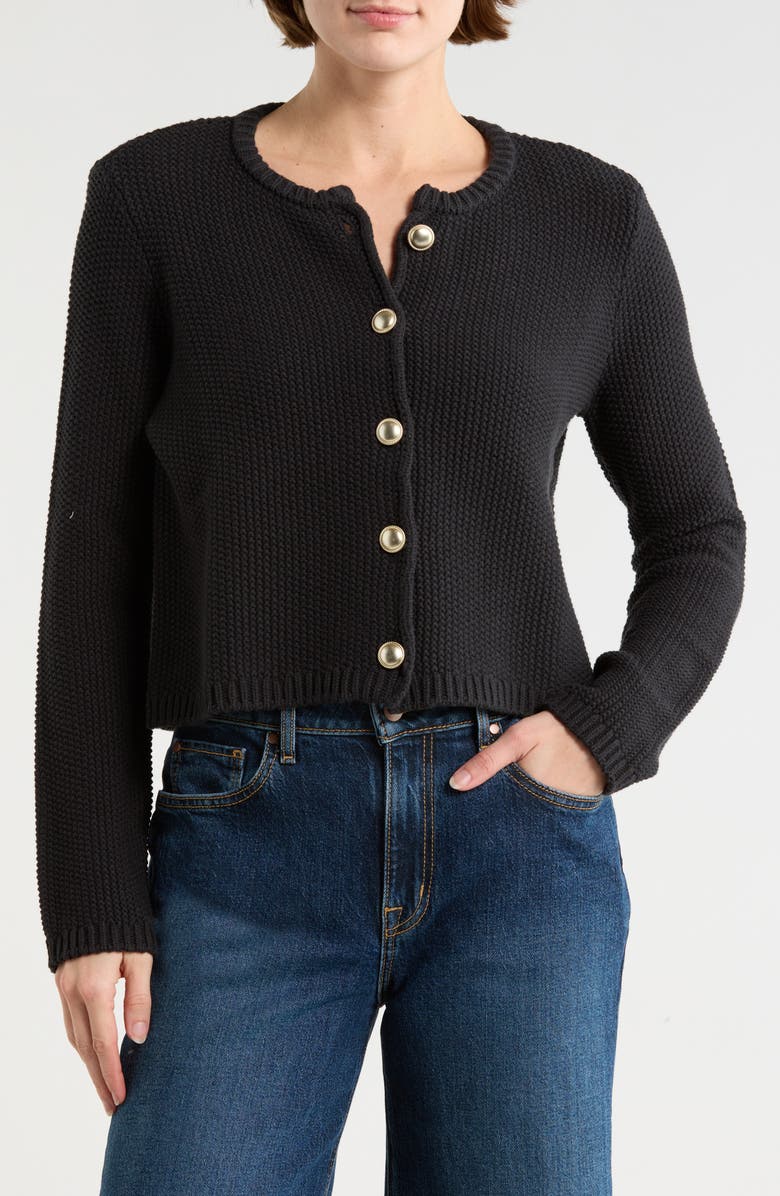Splendid Fisher Cardigan, Main, color, Black