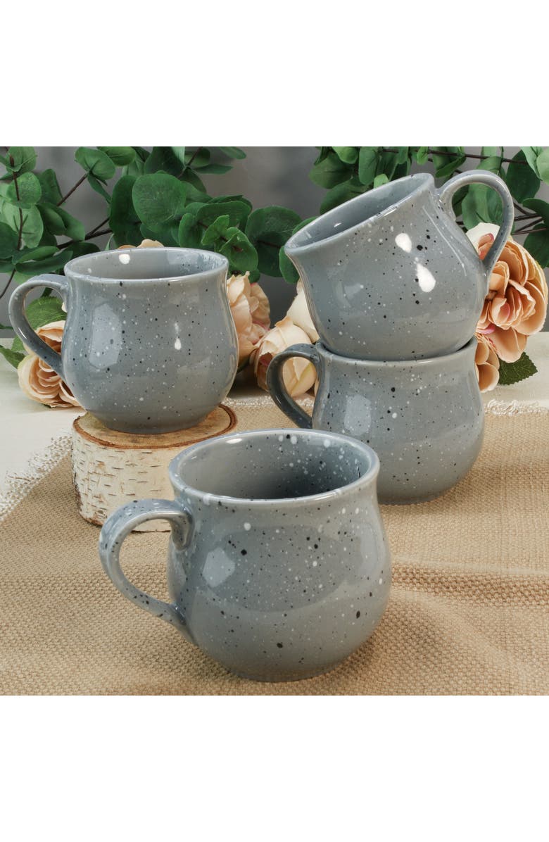 BIA Cordon Bleu Set of 4 Belly Speckle Mugs, Alternate, color, Grey