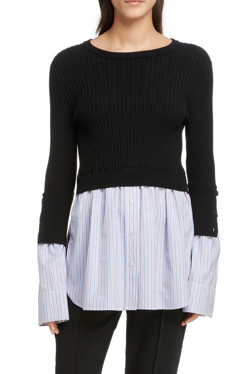 KENZO 2-in-1 Mixed Media Top, Main, color, 