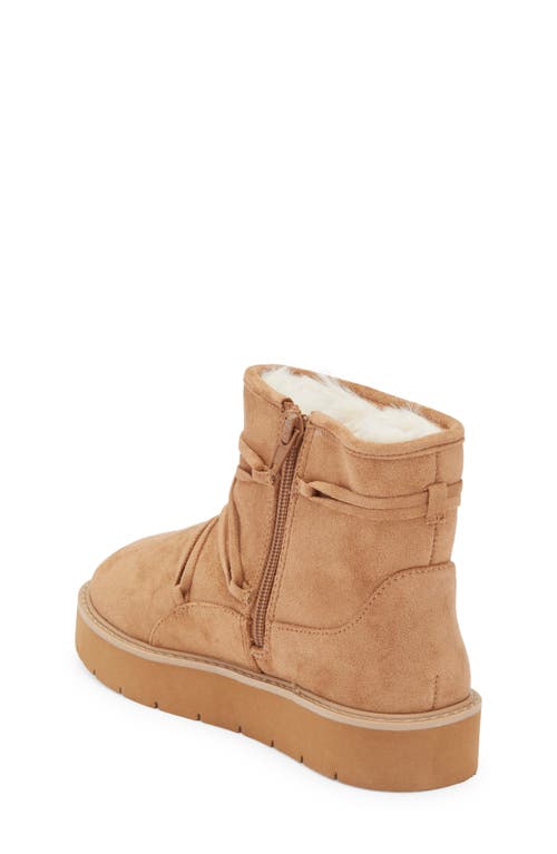 Steve Madden Kids' Jicy Faux Shearling Lined Boot In Brown